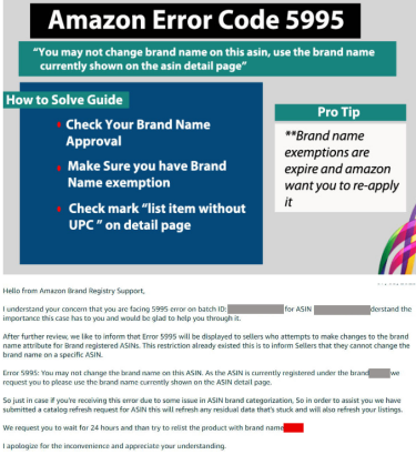 修复亚马逊列表错误代码